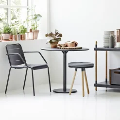 Mesa de café Go Ø80 cm, White-white*Cane-line Clearance