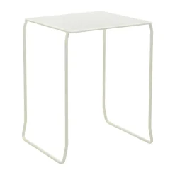 Mesa de café Haru, Pearl white, 54x61 cm*Brafab Outlet