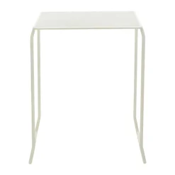 Mesa de café Haru, Pearl white, 54x61 cm*Brafab Outlet