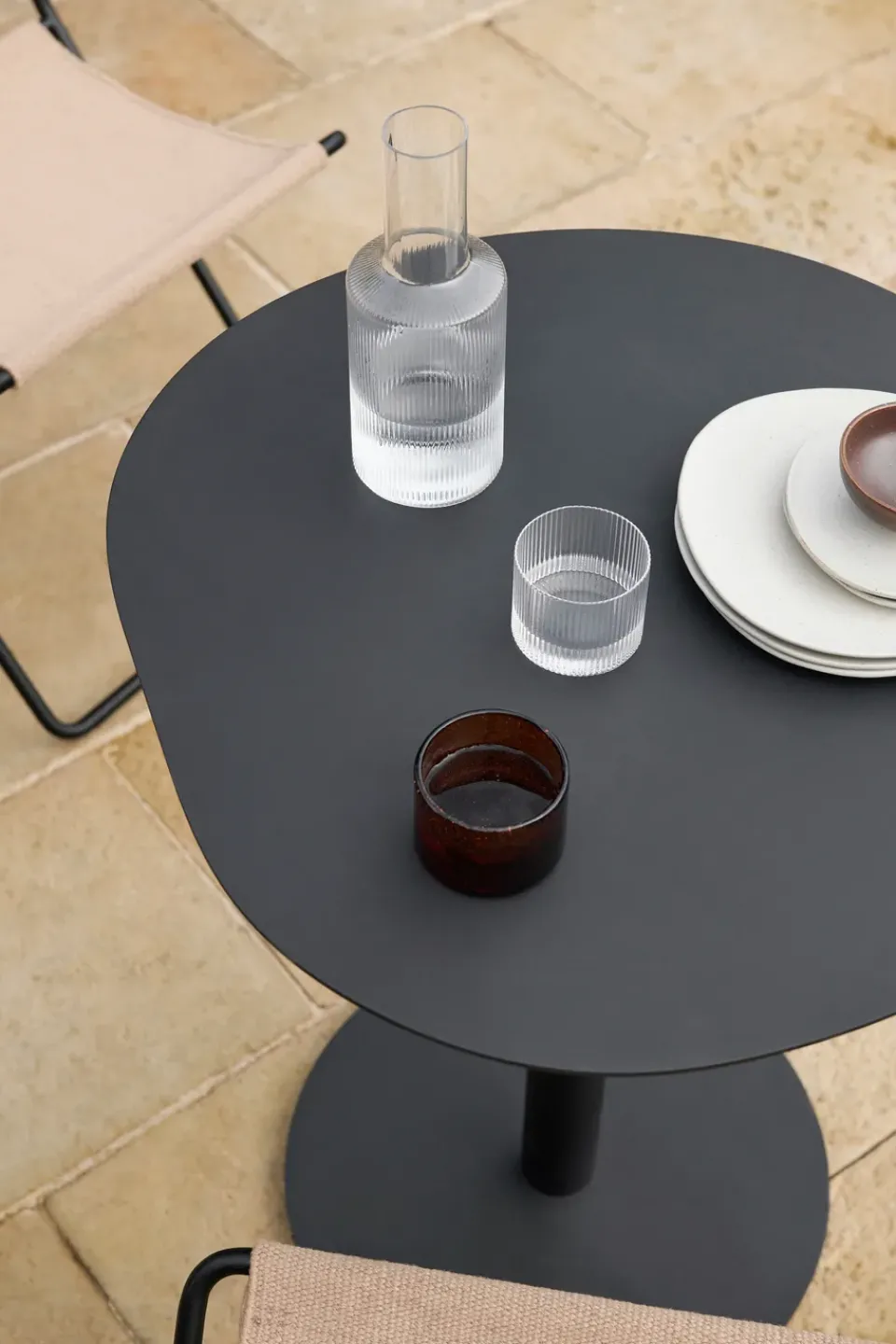 Mesa de café Pond Ø64x72 cm, Black*Ferm Living Online