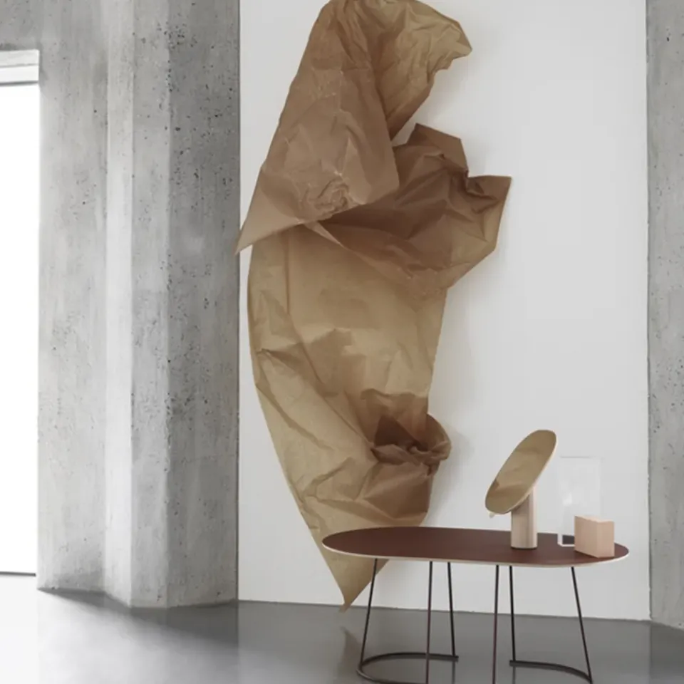 Mesa de centro Airy ovalada, Grey, nanolaminado, large*Muuto Outlet