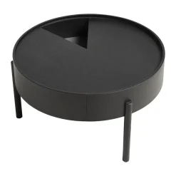 Mesa de centro Arc Ø66 cm, ceniza teñida de ceniza*Woud Online