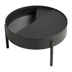 Mesa de centro Arc Ø66 cm, ceniza teñida de ceniza*Woud Online