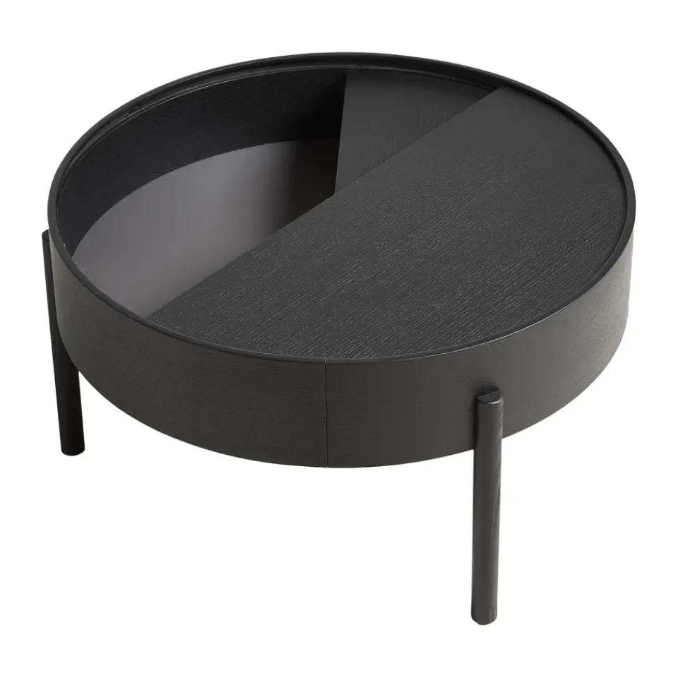 Mesa de centro Arc Ø66 cm, ceniza teñida de ceniza*Woud Online