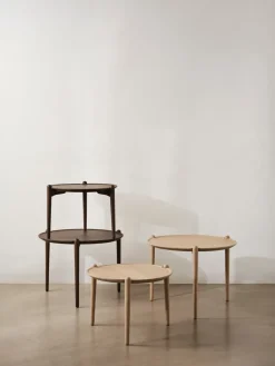 Mesa de centro Aria, Light oak, Ø60x46 cm*Design House Stockholm New