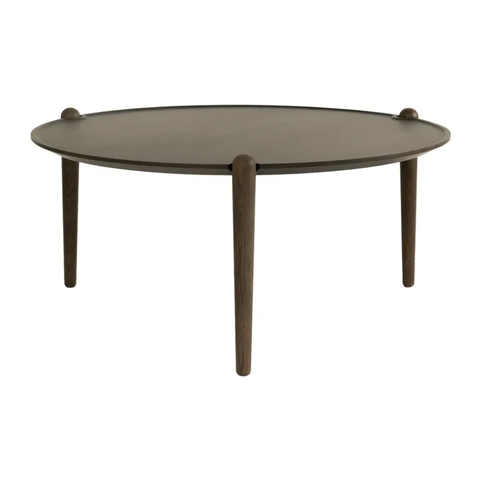 Mesa de centro Aria, Roble oscuro, Ø90 × 42,5 cm*Design House Stockholm Best