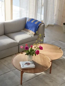Mesa de centro Aria, Roble, Ø90x42,5 cm*Design House Stockholm Clearance