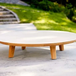 Mesa de centro Aspect, Fossil black-teak, ceramic*Cane-line Sale