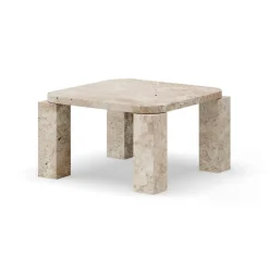 Mesa de centro Atlas 60x60 cm, Travertino sin relleno*New Works Sale