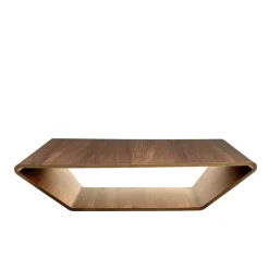 Mesa de centro Brasilia, Nogal lacado natural, 120x120 cm*Swedese