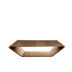 Mesa de centro Brasilia, Nogal lacado natural, 100x100 cm*Swedese Online