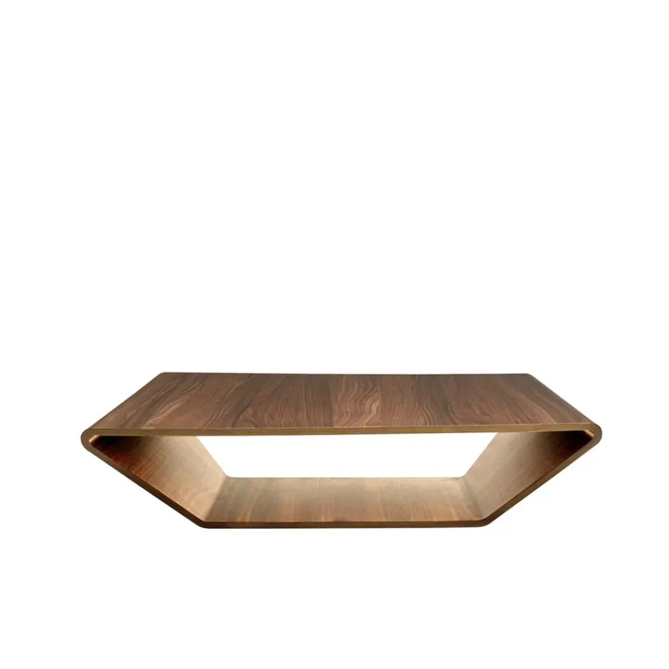 Mesa de centro Brasilia, Nogal lacado natural, 100x100 cm*Swedese Online