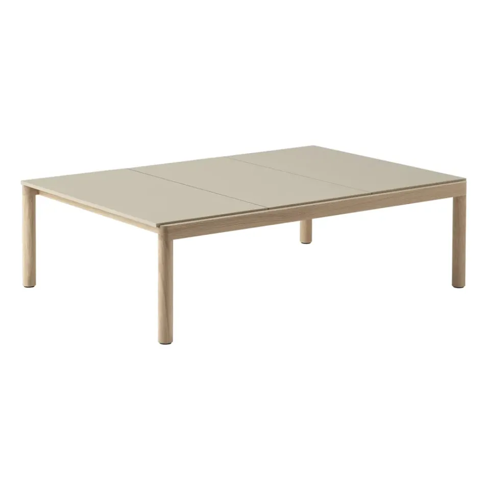 Mesa de centro Couple 3 Plain 120x84x35 cm, Sand-oak*Muuto Hot