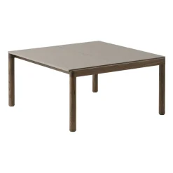 Mesa de centro Couple 2 Plain 80x84x40 cm, Taupe-dark oiled oak*Muuto Online
