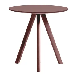Mesa de centro CPH20 2.0, Ø50 cm, Burgundy linoleum-Bordeaux*HAY New