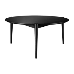 Mesa de centro D102 Søs Ø85 cm, Oak black painted*FDB Møbler Online