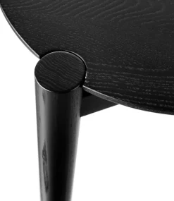 Mesa de centro D102 Søs Ø85 cm, Oak black painted*FDB Møbler Online