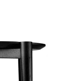 Mesa de centro D102 Søs Ø85 cm, Oak black painted*FDB Møbler Online