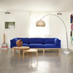 Mesa de centro D102 Søs Ø55 cm, Roble macizo aceitado*FDB Møbler