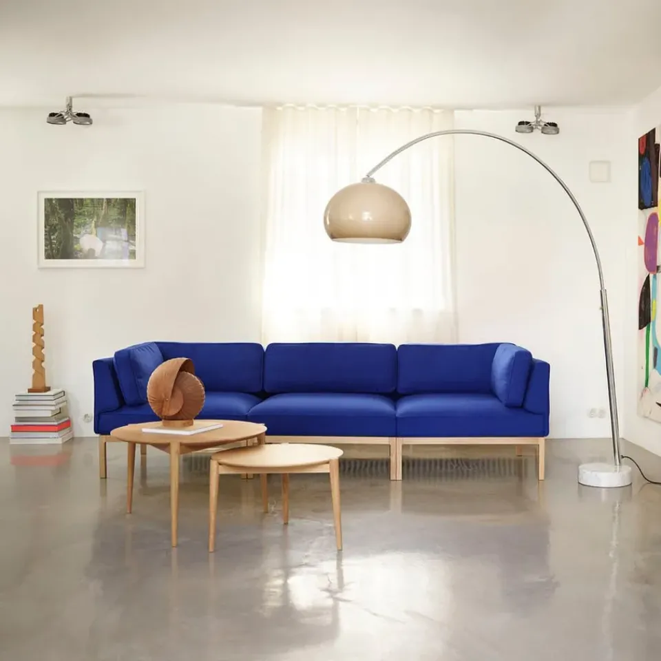 Mesa de centro D102 Søs Ø55 cm, Roble macizo aceitado*FDB Møbler