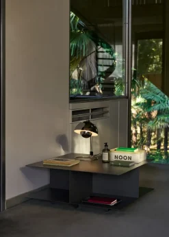 Mesa de centro Develius EV3, Steel stone grey, Ø89 × 40 cm*&Tradition Hot