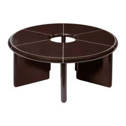 Mesa de centro Deya Ø80x32 cm, Chestnut brown*Ferm Living Hot