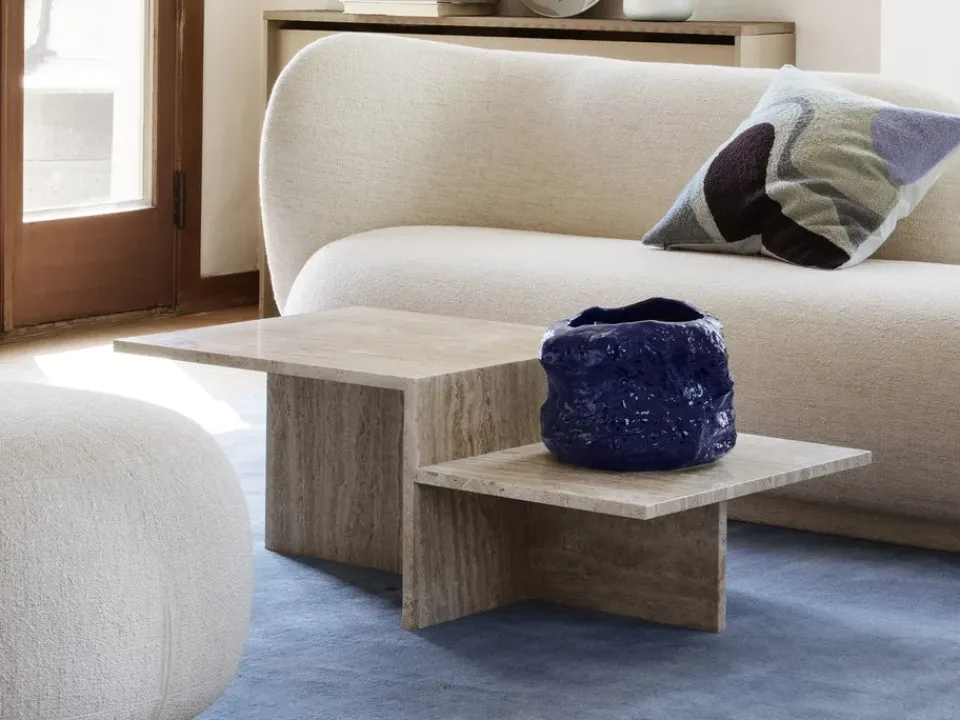 Mesa de centro Distinct, Travertin*Ferm Living Outlet