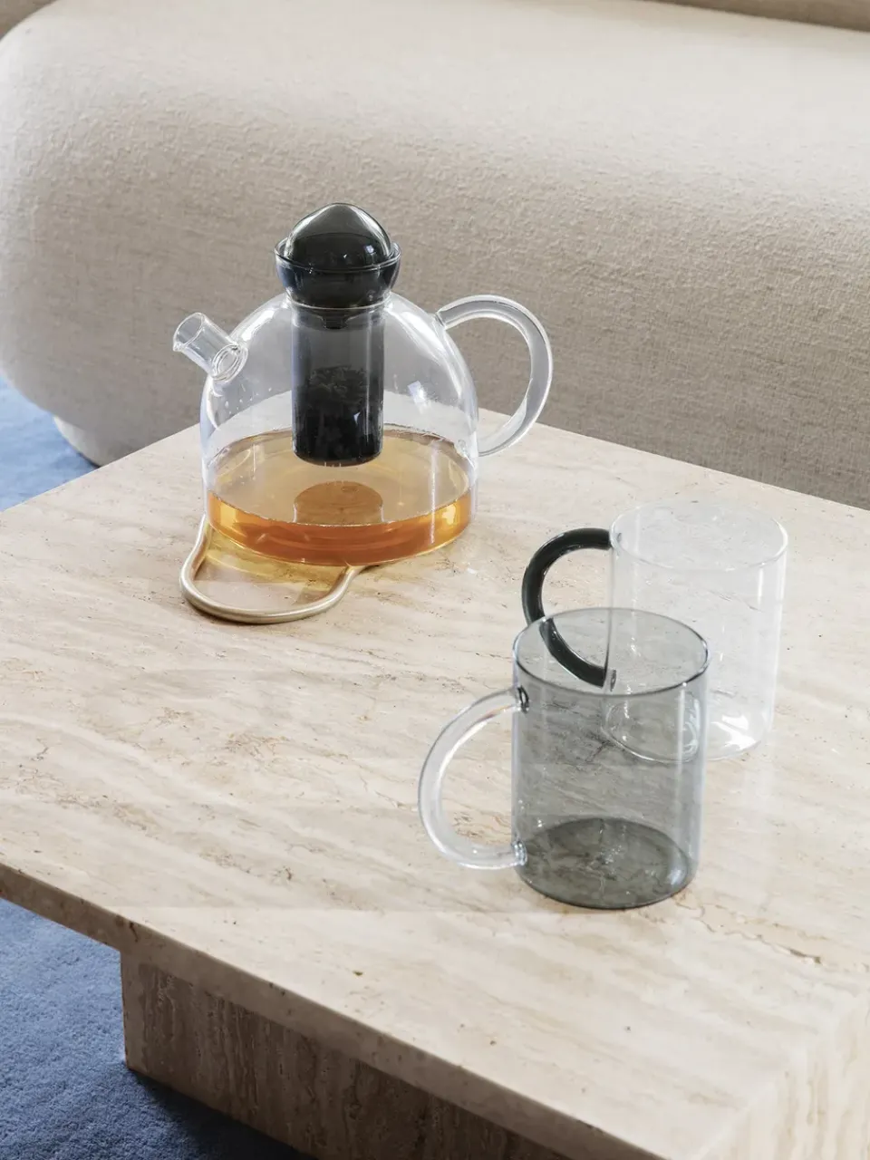 Mesa de centro Distinct, Travertin*Ferm Living Outlet