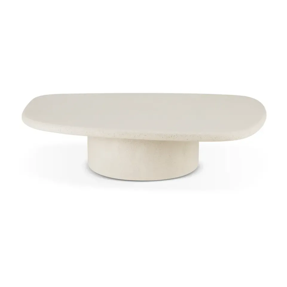Mesa de centro Elements, Off white, 134x96 cm*Ethnicraft Clearance