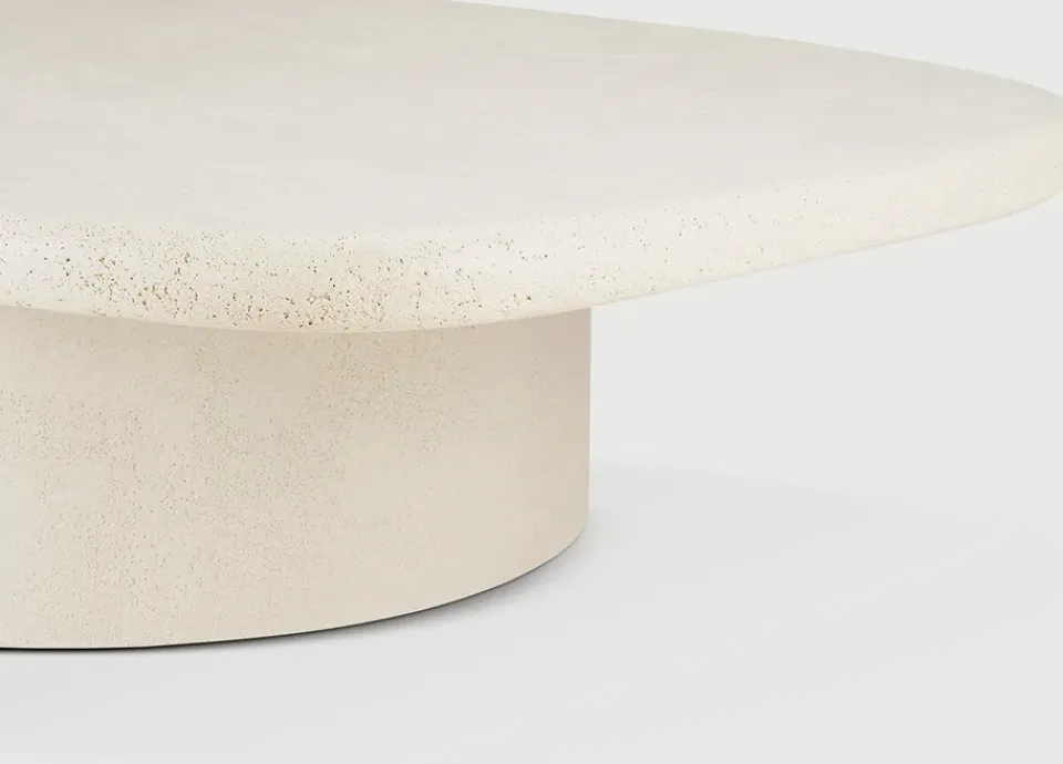 Mesa de centro Elements, Off white, 134x96 cm*Ethnicraft Clearance