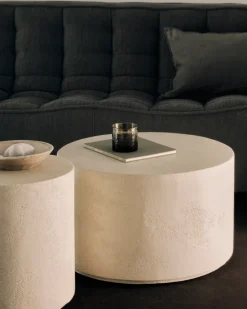 Mesa de centro Elements, Off white, Ø60 cm*Ethnicraft Best