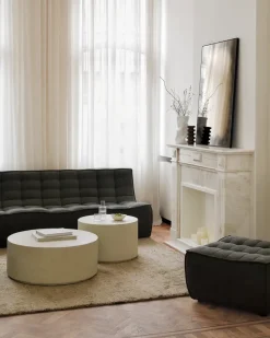 Mesa de centro Elements, Off white, Ø80 cm*Ethnicraft Hot
