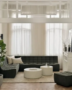 Mesa de centro Elements, Off white, Ø80 cm*Ethnicraft Hot
