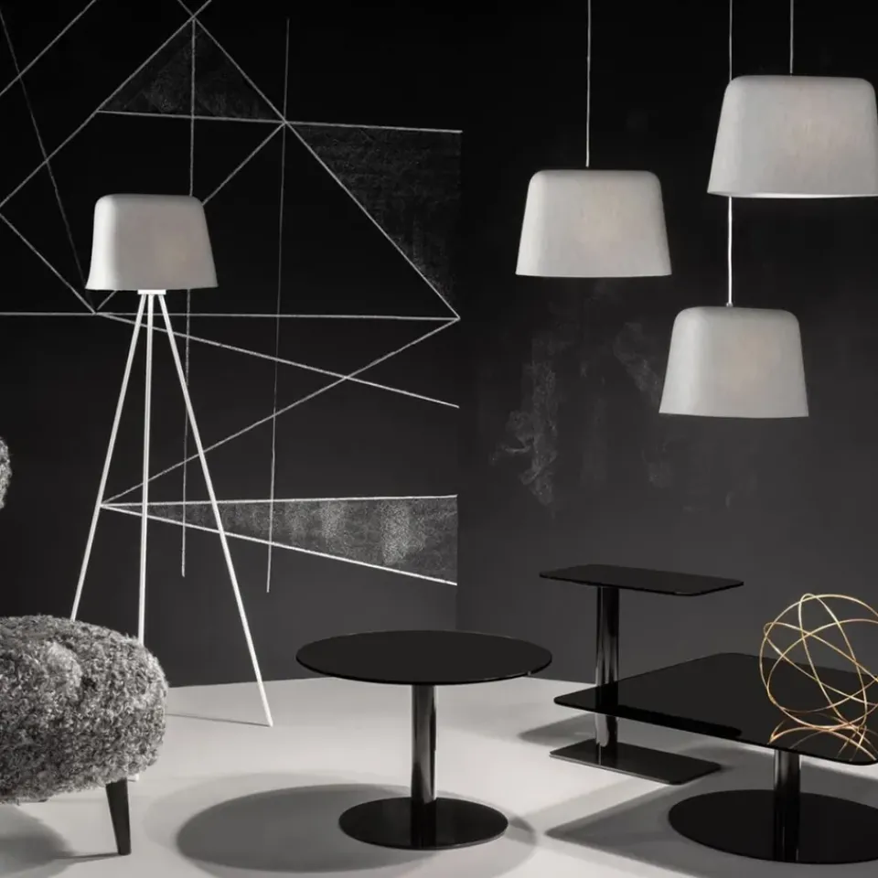 Mesa de centro Flash 80x80 cm, Cristal espejo - soporte*Tom Dixon Outlet