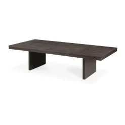 Mesa de centro Grooves, Off black teak, 135x65 cm*Ethnicraft Hot