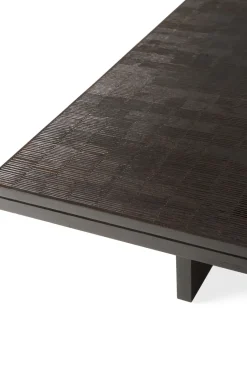 Mesa de centro Grooves, Off black teak, 135x65 cm*Ethnicraft Hot