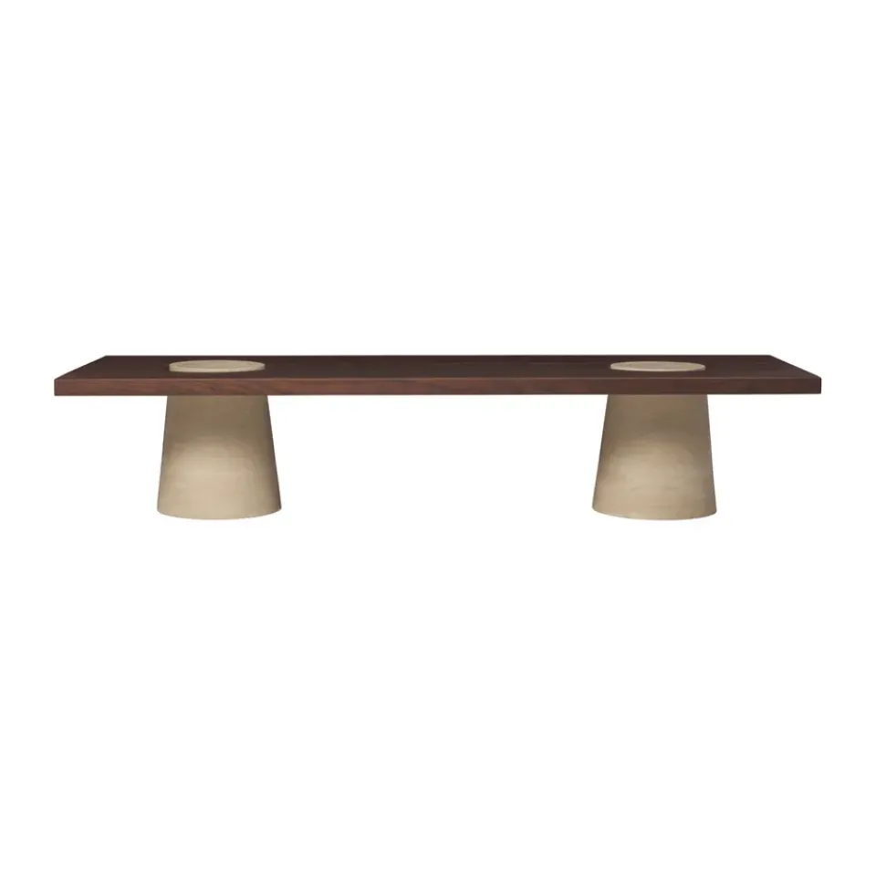 Mesa de centro Grova, Travertine, 155x55x34 m*Ferm Living New