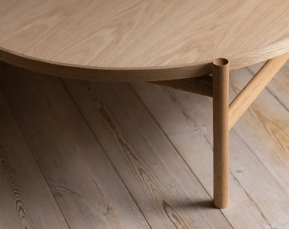 Mesa de centro HB Ø100 cm, Roble aceitado*Brdr. Krüger New