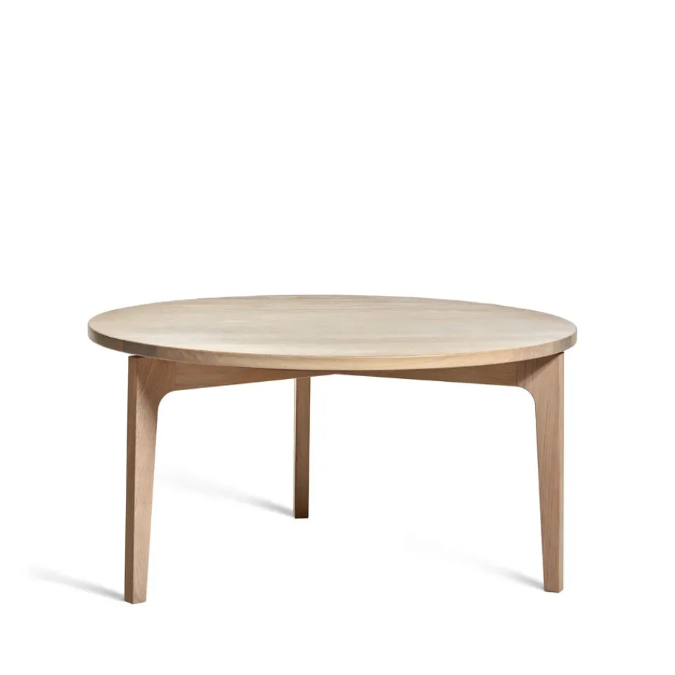 Mesa de centro Höllviken Ø80 cm, Roble blanqueado*Mavis Hot