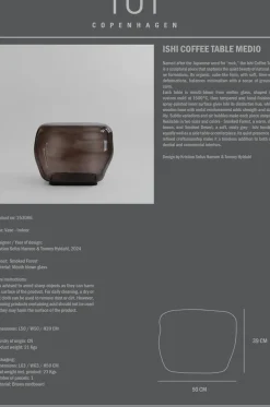 Mesa de centro Ishi medio, Smoked desert*101 Copenhagen New