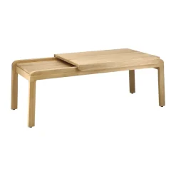 Mesa de centro Knutskog 115x52x41 cm, Naturlackad ek*1898 Discount