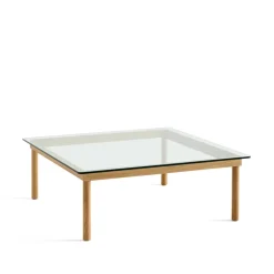 Mesa de centro Kofi, Oak-clear glass, 100 cm*HAY New