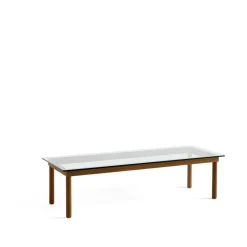 Mesa de centro Kofi, Walnut-clear glass, 50 cm*HAY Online
