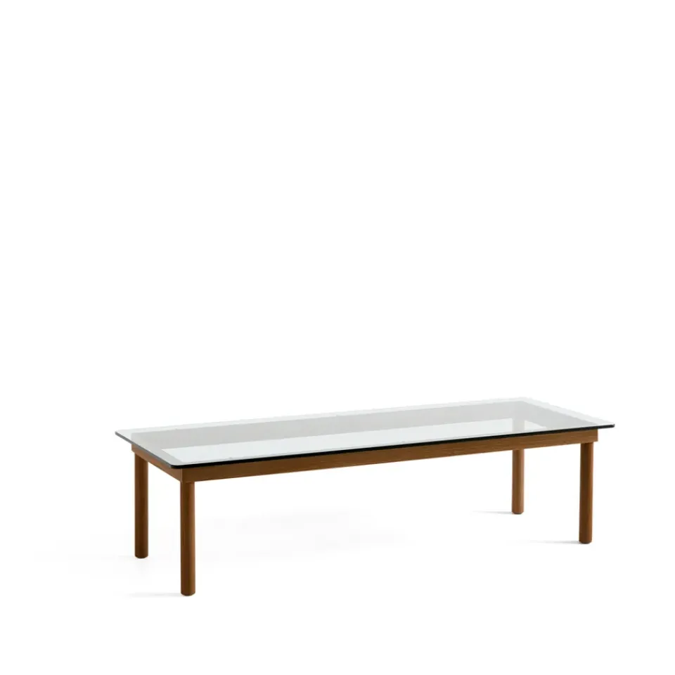 Mesa de centro Kofi, Walnut-clear glass, 50 cm*HAY Online