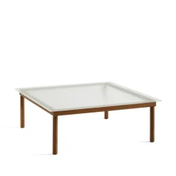 Mesa de centro Kofi, Walnut-ribbed glass, 100 cm*HAY Best