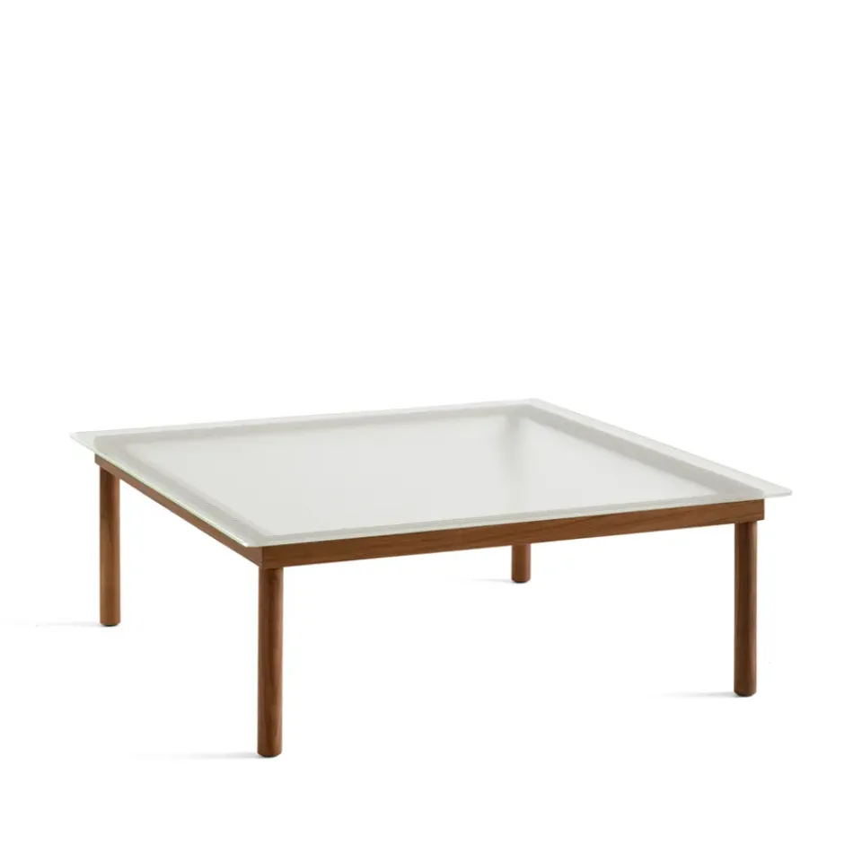 Mesa de centro Kofi, Walnut-ribbed glass, 100 cm*HAY Best