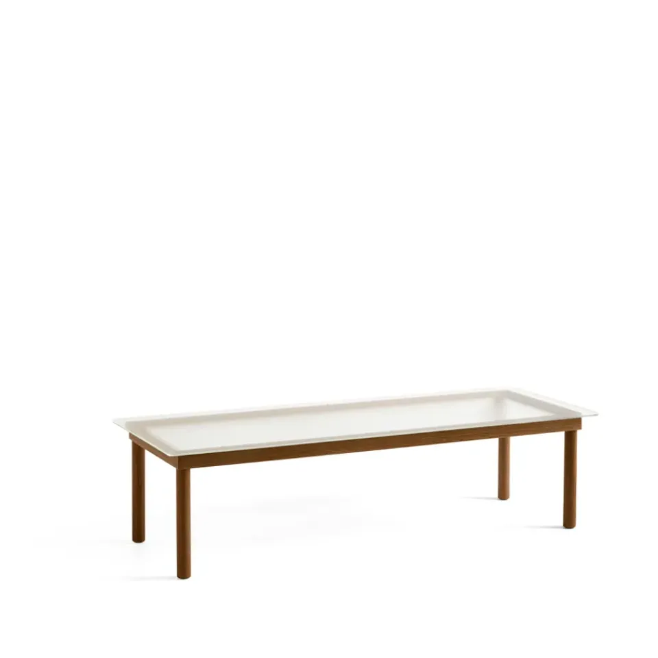 Mesa de centro Kofi, Walnut-ribbed glass, 50 cm*HAY Best