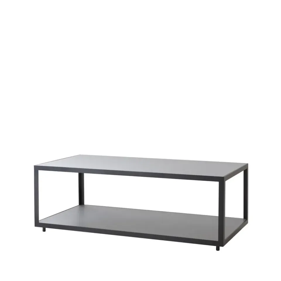 Mesa de centro Level cerámica 62x122 cm, Light grey-lava grey*Cane-line