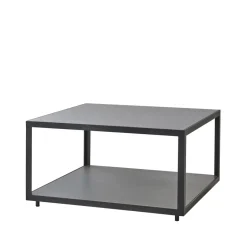 Mesa de centro Level cerámica 79x79 cm, Light grey-lava grey*Cane-line Clearance