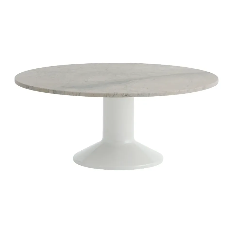 Mesa de centro Midst, Grey marble-grey, Ø90 cm*Muuto Outlet